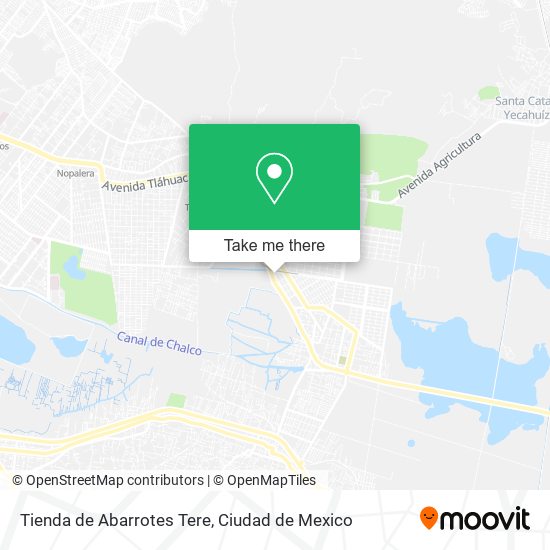 Tienda de Abarrotes Tere map