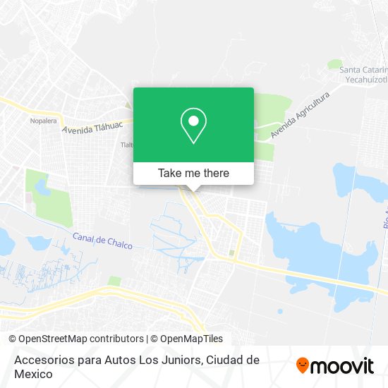 Mapa de Accesorios para Autos Los Juniors