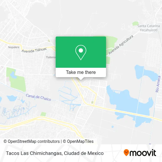 Tacos Las Chimichangas map