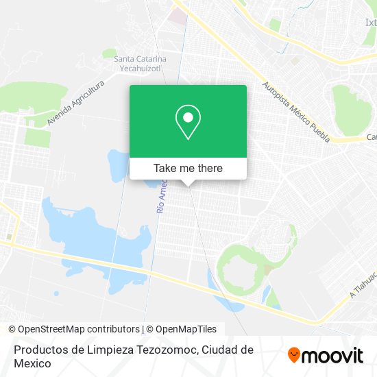 Productos de Limpieza Tezozomoc map