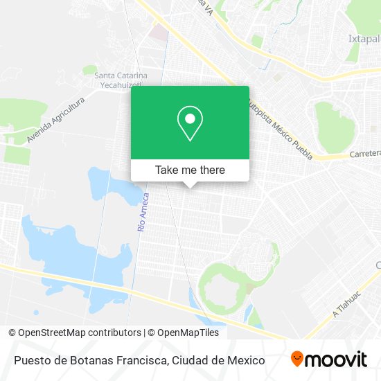 Mapa de Puesto de Botanas Francisca