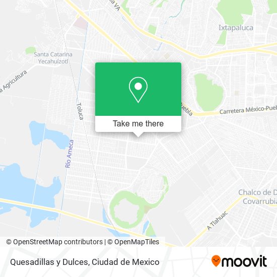 Quesadillas y Dulces map