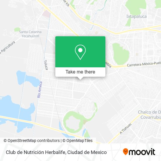 Mapa de Club de Nutrición Herbalife