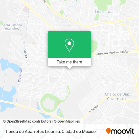 Mapa de Tienda de Abarrotes Liconsa