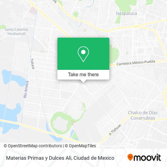 Mapa de Materias Primas y Dulces Ali