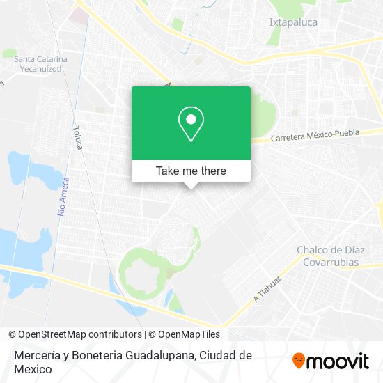 Mapa de Mercería y Boneteria Guadalupana