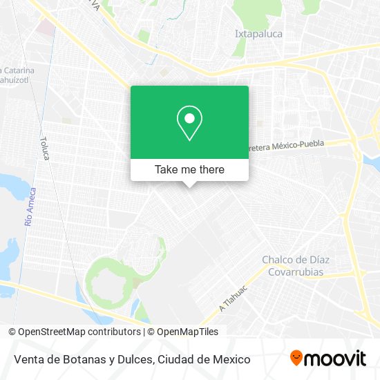 Mapa de Venta de Botanas y Dulces