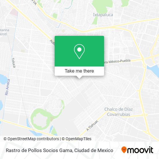 Rastro de Pollos Socios Gama map