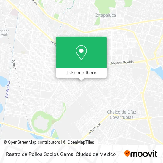 Rastro de Pollos Socios Gama map