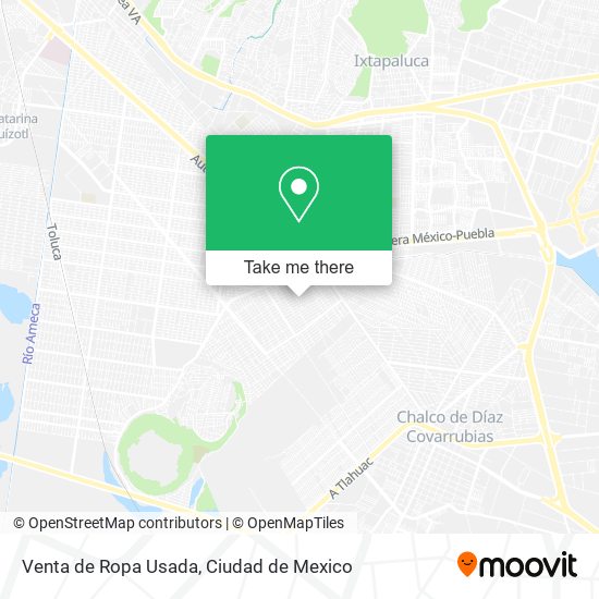 Venta de Ropa Usada map