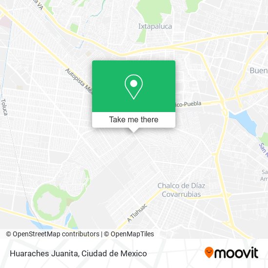 Huaraches Juanita map