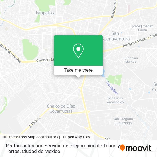 Restaurantes con Servicio de Preparación de Tacos y Tortas map