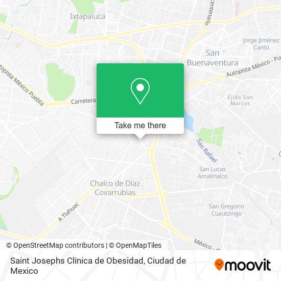 Saint Josephs Clínica de Obesidad map