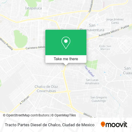 Tracto Partes Diesel de Chalco map