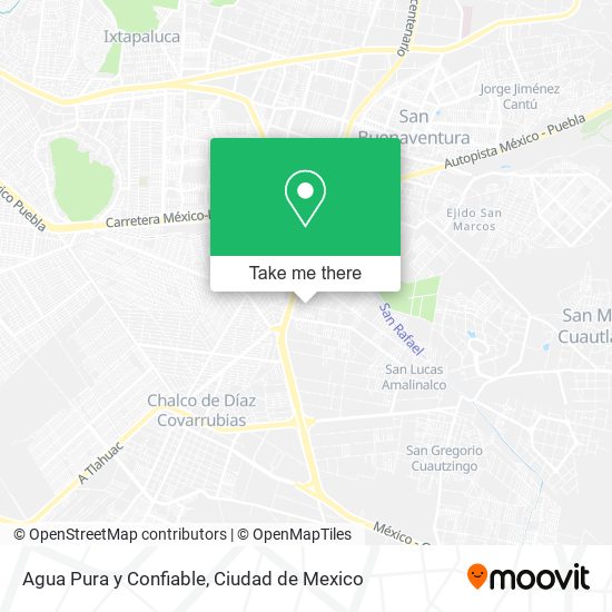 Agua Pura y Confiable map