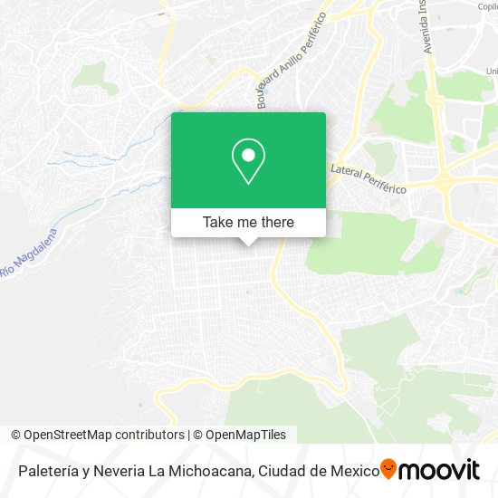 Paletería y Neveria La Michoacana map