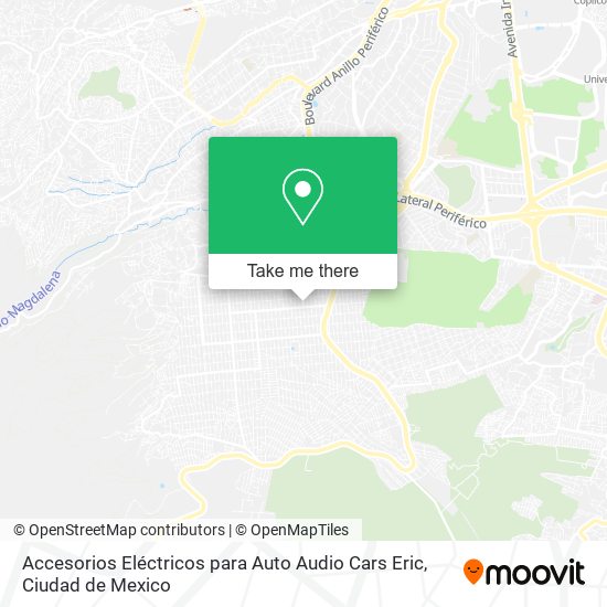 Mapa de Accesorios Eléctricos para Auto Audio Cars Eric