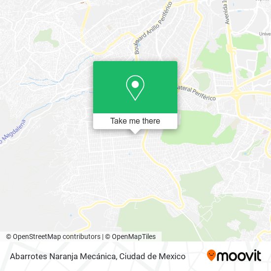 Mapa de Abarrotes Naranja Mecánica