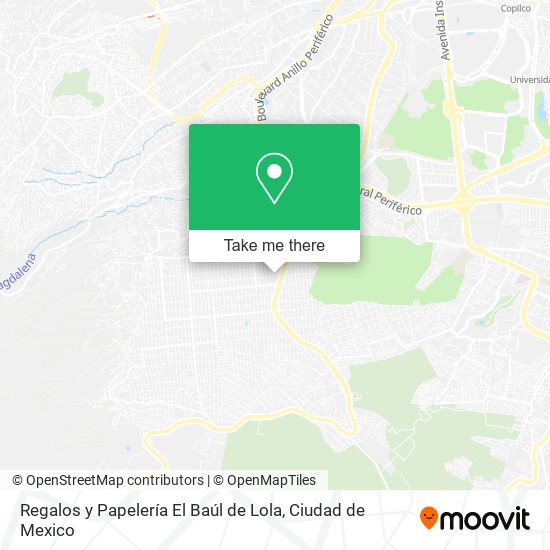 Mapa de Regalos y Papelería El Baúl de Lola