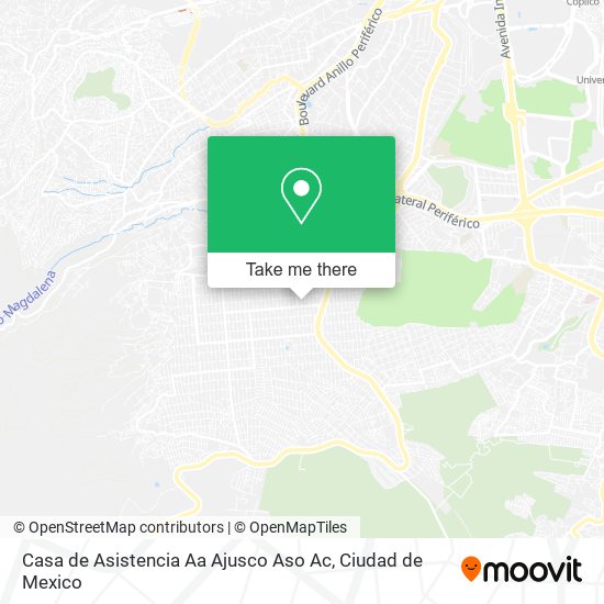 Casa de Asistencia Aa Ajusco Aso Ac map