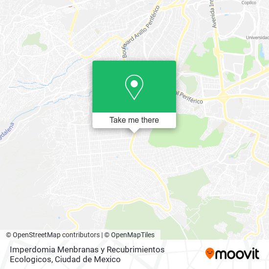 Mapa de Imperdomia Menbranas y Recubrimientos Ecologicos