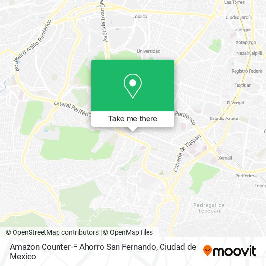 Amazon Counter-F Ahorro San Fernando map