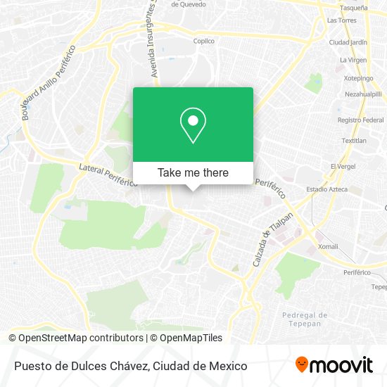 Puesto de Dulces Chávez map