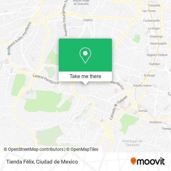 Mapa de Tienda Félix