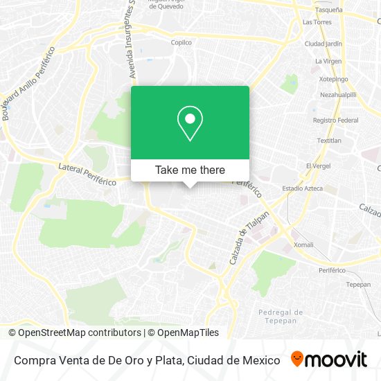 Compra Venta de De Oro y Plata map