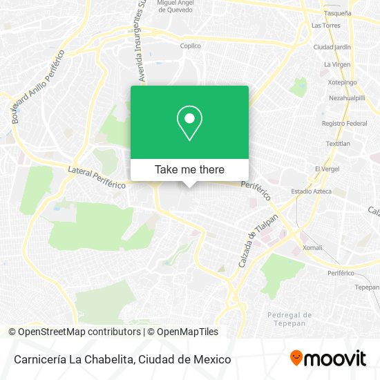 Carnicería La Chabelita map