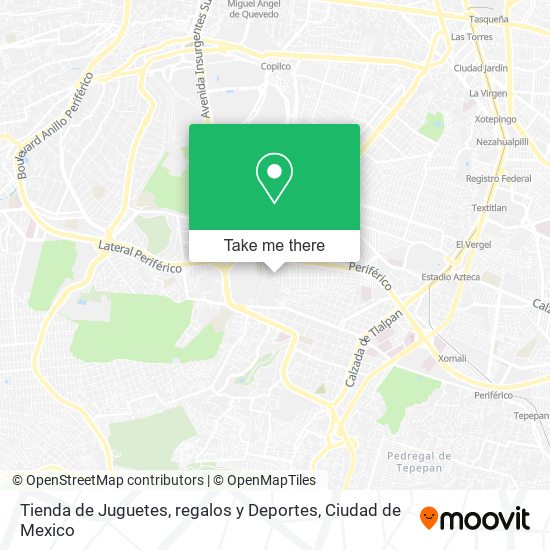 Tienda de Juguetes, regalos y Deportes map