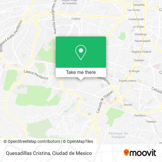 Quesadillas Cristina map