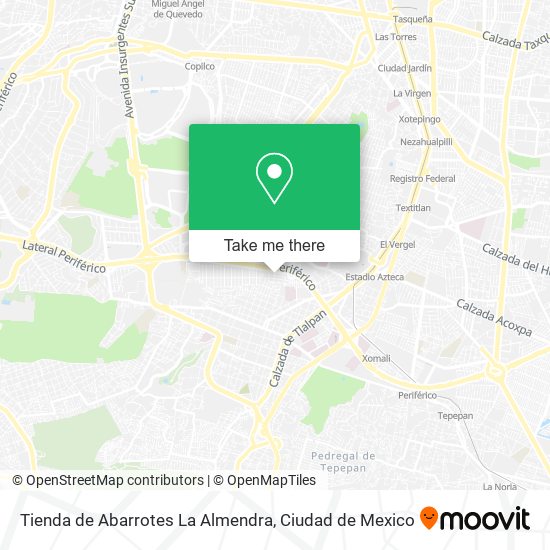 Mapa de Tienda de Abarrotes La Almendra