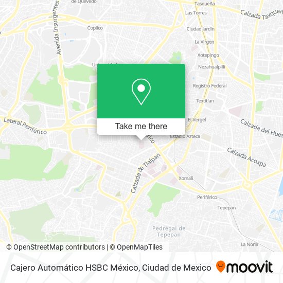 Cajero Automático HSBC México map