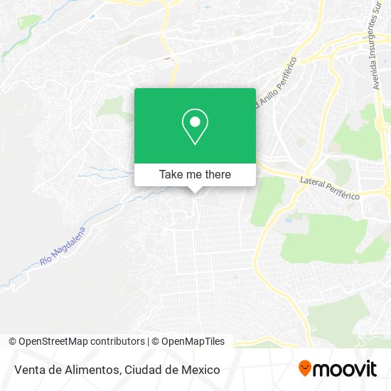 Venta de Alimentos map