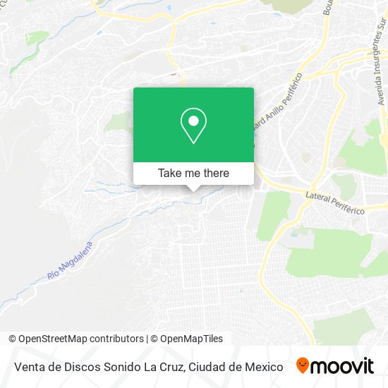 Mapa de Venta de Discos Sonido La Cruz