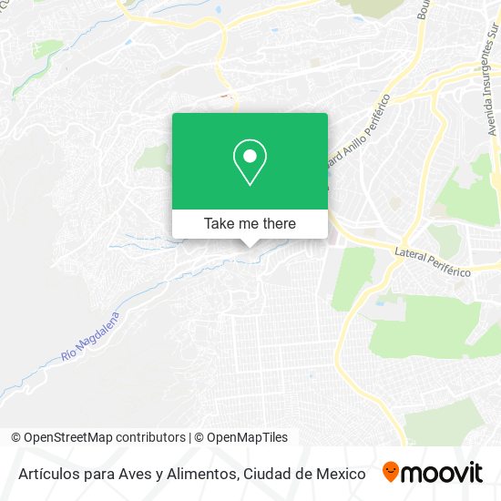 Artículos para Aves y Alimentos map