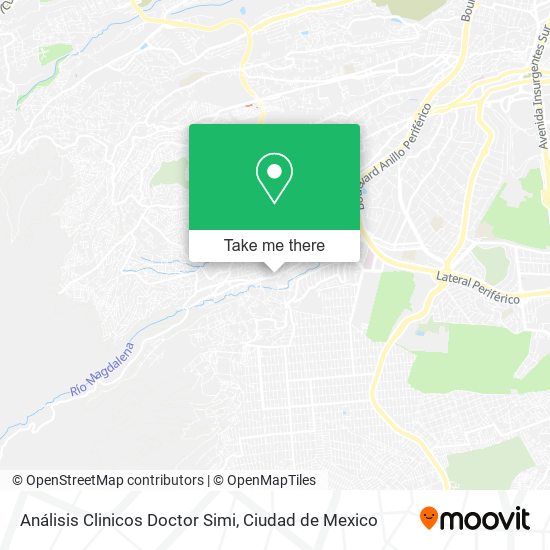 Análisis Clinicos Doctor Simi map