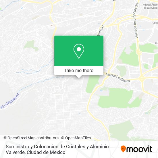 Suministro y Colocación de Cristales y Aluminio Valverde map
