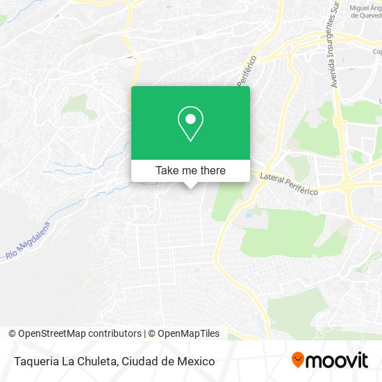 Mapa de Taqueria La Chuleta