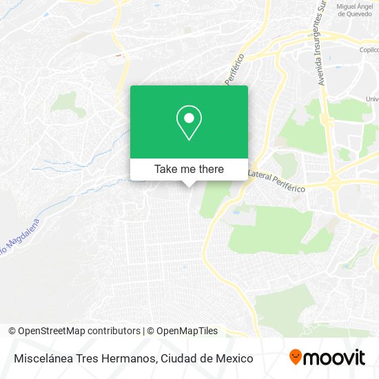 Mapa de Miscelánea Tres Hermanos