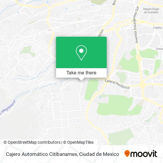 Mapa de Cajero Automático Citibanamex
