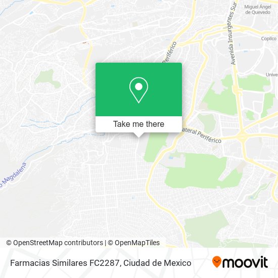 Mapa de Farmacias Similares FC2287