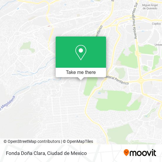 Fonda Doña Clara map