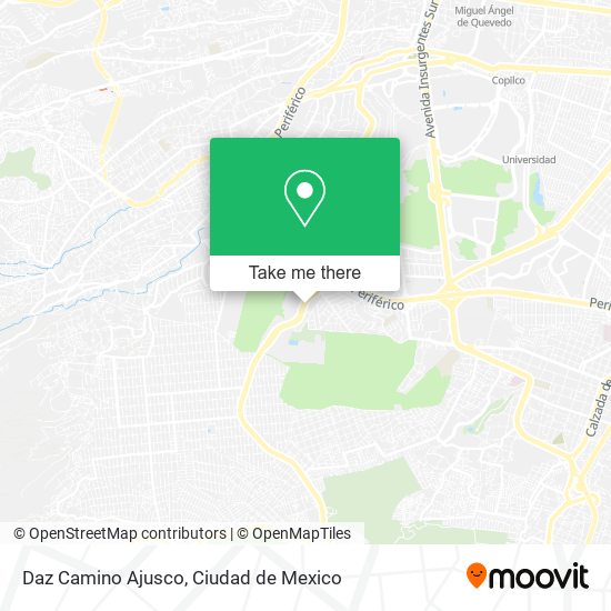 Daz Camino Ajusco map