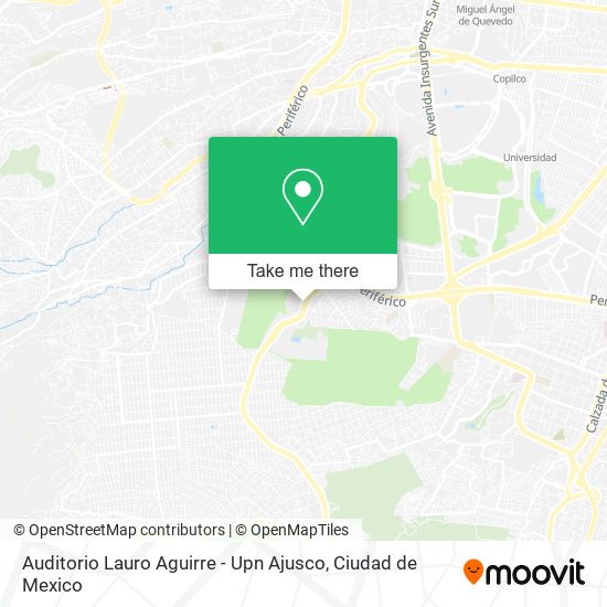 Auditorio Lauro Aguirre - Upn Ajusco map