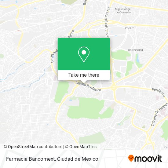 Farmacia Bancomext map