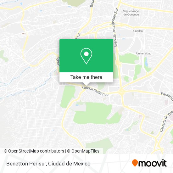 Benetton Perisur map