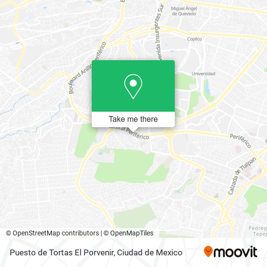 Puesto de Tortas El Porvenir map