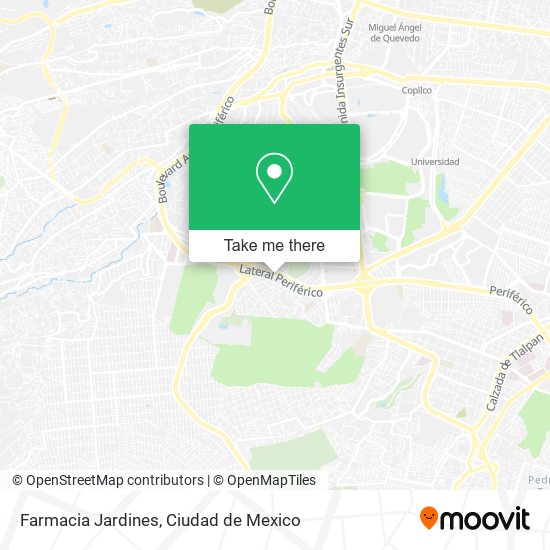 Farmacia Jardines map